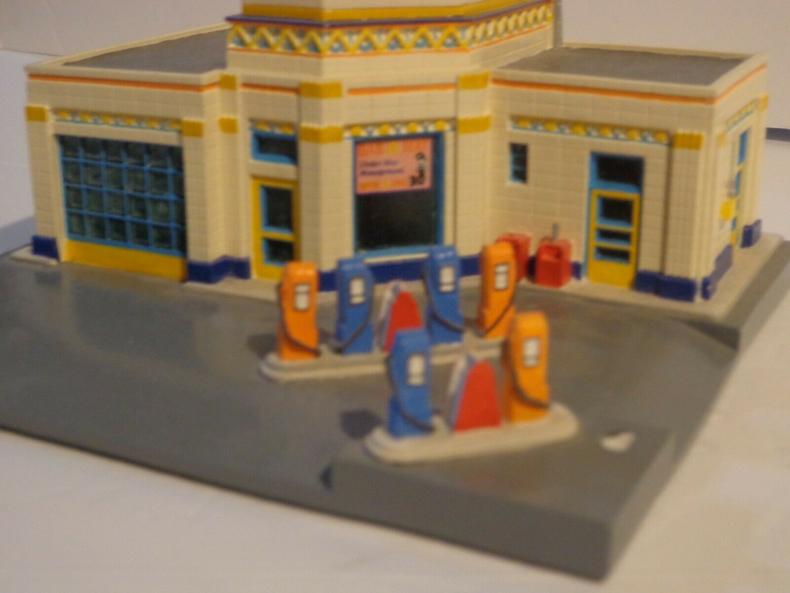 Gas-o-mat Gas Service Station Art Deco 1920s Style Lefton Roadside Usa 1995 Mib