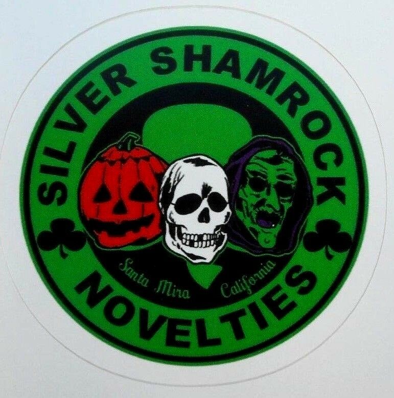 Halloween 3 Silver Shamrock Novelties Sticker Decal New 2.75" X 2.75"